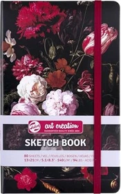 Royal Talens Skizzenbuch Motiv Blumen, 130x210mm, glatt, 80 Blatt