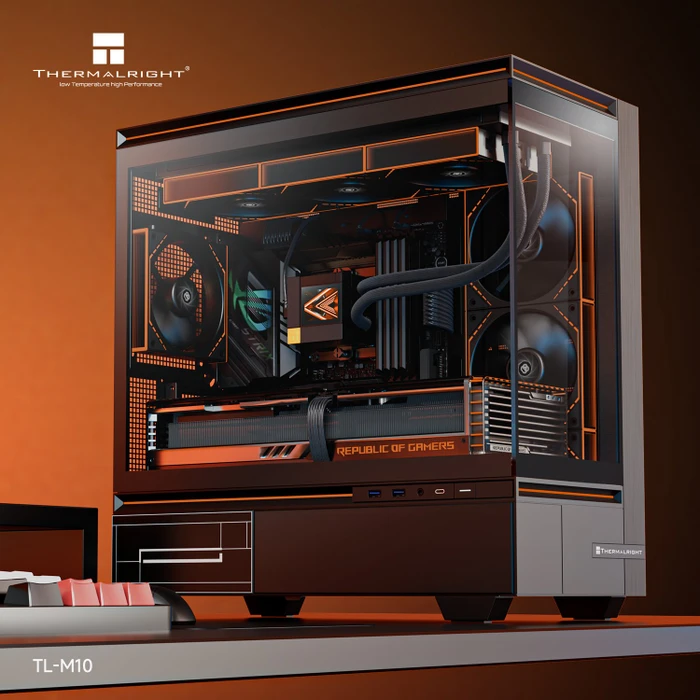 Thermalright TL-M10 Black, schwarz, Glasfenster