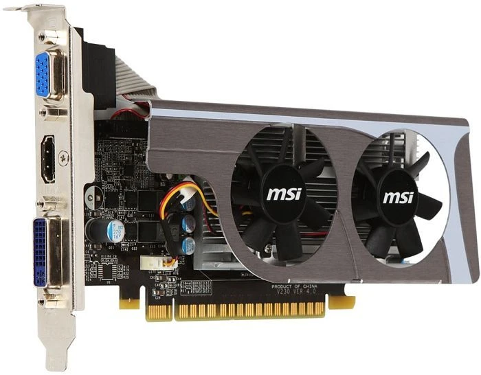 MSI GeForce GT 630, N630GT-MD1GD3/LP, 1GB DDR3, VGA, DVI, HDMI