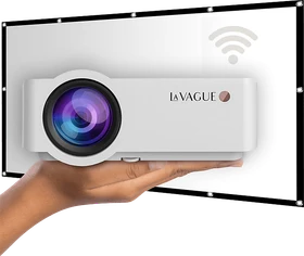 La Vague LV-HD340 Wi-Fi LED-Projektor inkl. LV-STA100FP weiß