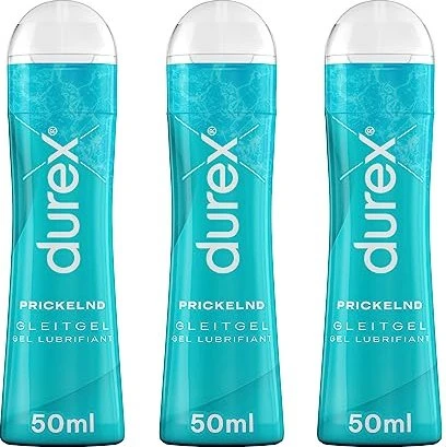 Durex Play Prickelnd Gleitgel, 150ml (3x 50ml)