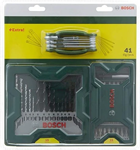 Bosch DIY Bohrer-/Bits-Zubehörset inkl. Werkzeugbox, 41-tlg.