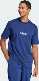 adidas Essentials Linear Single Jersey T-Shirt kurzarm dark blue/white (Herren)