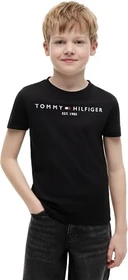 Tommy Hilfiger Essential Logo T-Shirt kurzarm schwarz (Junior)