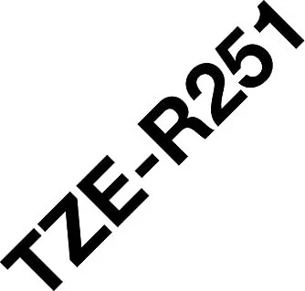 Brother TZe-R251 Beschriftungsband, 24mm, schwarz/weiß