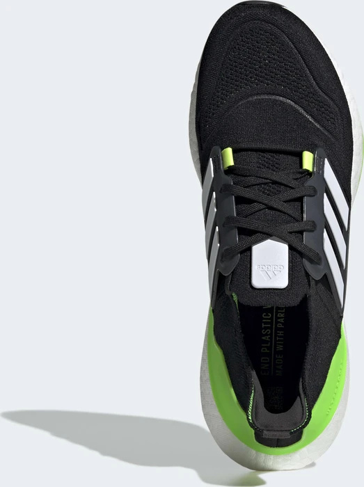 adidas Ultraboost 22 core black/cloud white/solar green (Herren)