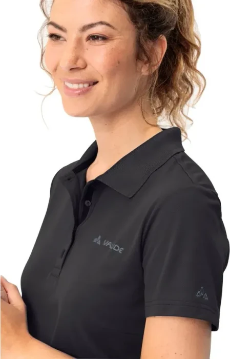 Vaude Essential Poloshirt kurzarm schwarz (Damen)