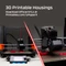 HP HyperX Origins 2 Pro 65, transparent/schwarz, LEDs RGB, HyperX RED, USB, US Vorschaubild
