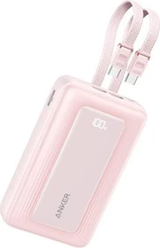 Anker Zolo Power Bank (20K, Built-In USB-C) rosa