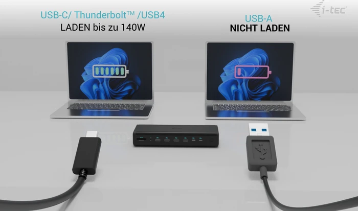 i-tec Universal 6x 4K/60Hz Display Docking Station + Power Delivery 140W, USB-C 3.1 [Buchse]
