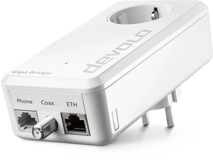 devolo Giga Bridge Phoneline Telefon-Set, G.hn über Telefonleitung, G.hn, 1x RJ-45, 2er-Pack