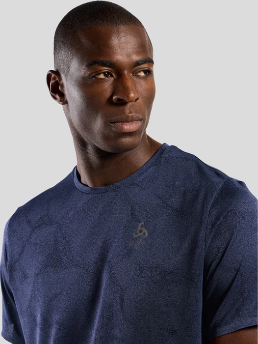 Odlo Zeroweight Engineered Chill-Tec Laufshirt kurzarm eclipse melange (Herren)