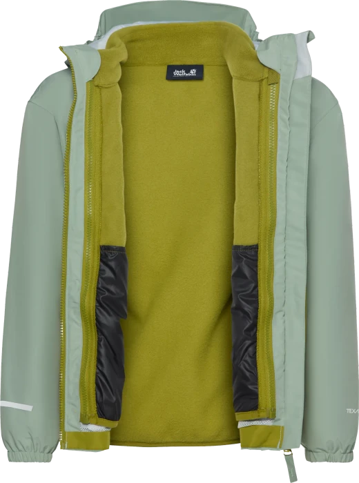 Jack Wolfskin Iceland 3in1 Funktionsjacke green zinnia (Junior)