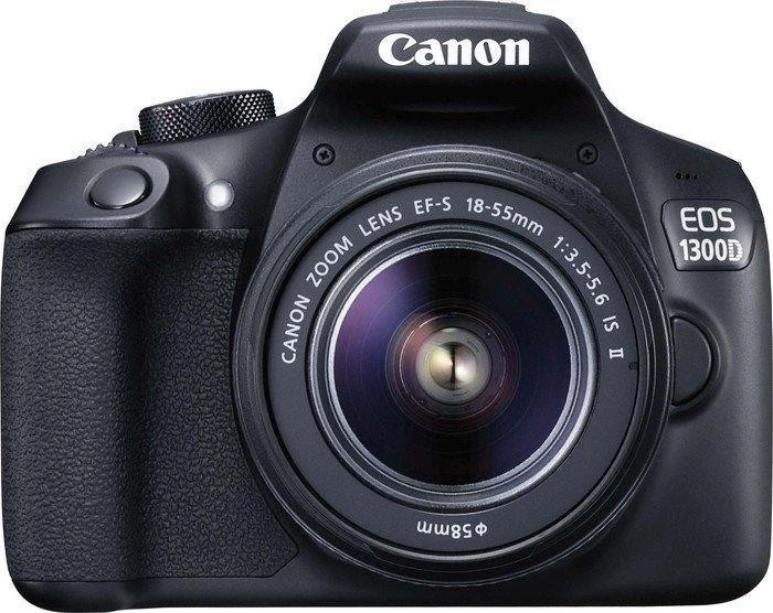 Canon EOS 1300D schwarz mit Objektiv EF-S 18-55mm 3.5-5.6 IS II Power Kit