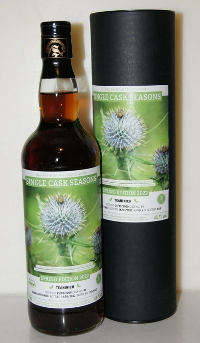 Signatory Vintage Single Cask Seasons Teaninich Spring 2022 700ml