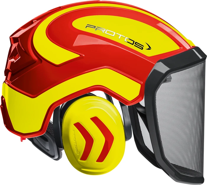 Protos Integral Forest Schutzhelm rot/gelb