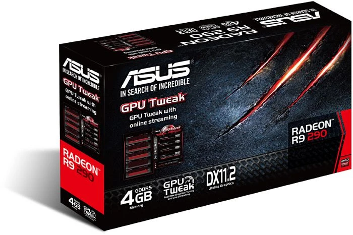 ASUS Radeon R9 290, Radeon R9 290, 4GB GDDR5, 2x DVI, HDMI, DP