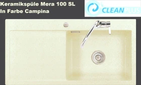 systemceram Mera 100 SL Einbau Becken rechts campina