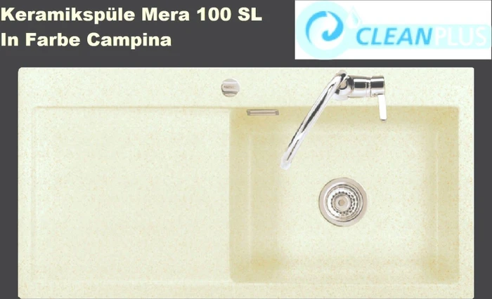 systemceram Mera 100 SL Einbau Becken rechts campina