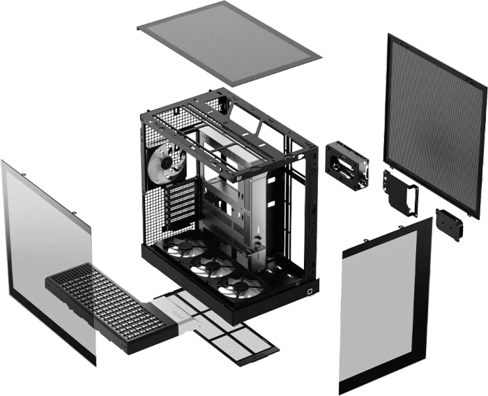APNX V2-F Black, Glasfenster