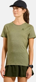 Odlo X-Alp Performance Wool 115 Funktionsshirt kurzarm guacamole melange (Damen)