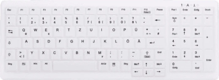 Contour Design Active Key Ersatzmembran für AK-C7000 (ISO-DE-Layout), Tastatur-Membran, weiß