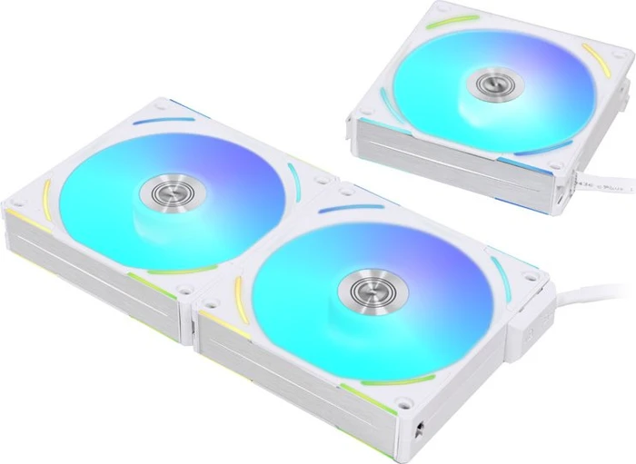 Lian Li Uni Fan AL120 V2, weiß, LED-Steuerung, 120mm, 3er-Pack
