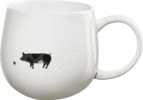 ASA Selection magu footprints Becher mit Henkel pig