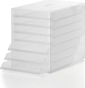 Durable Idealbox Schubladenbox, 7 Fächer, transparent