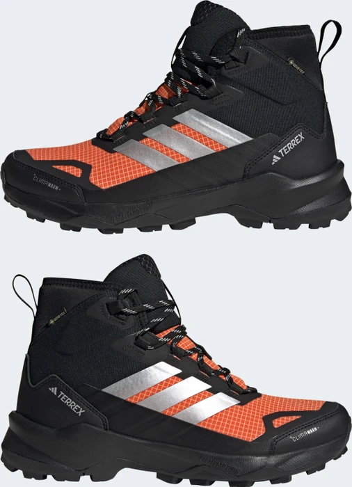 adidas Terrex Skychaser AX5 Mid GTX Climawarm+ core black/silver metallic/semi impact orange (Herren)