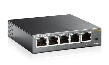 TP-Link TL-SG105E Desktop Gigabit Smart Switch, 5x RJ-45