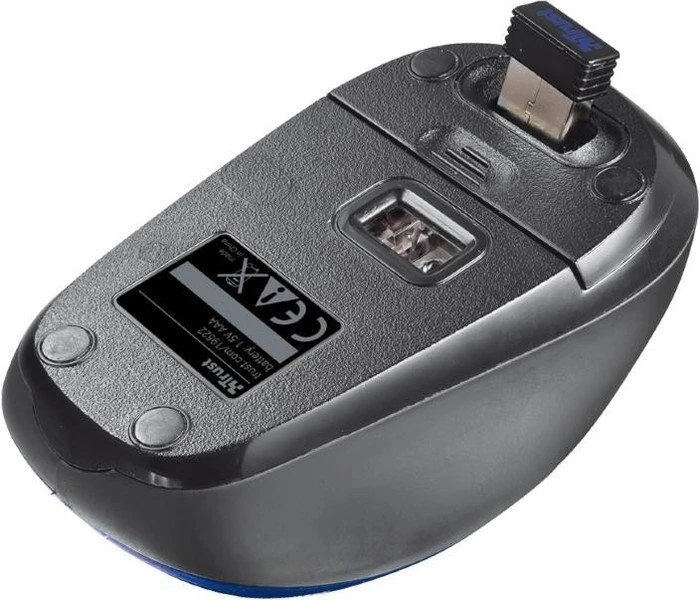 Trust Yvi Wireless Mouse blau, USB