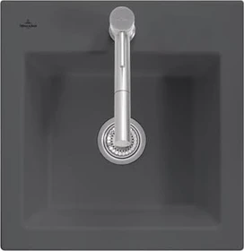 Villeroy & Boch Subway 50 S Einbau Becken mittig graphite