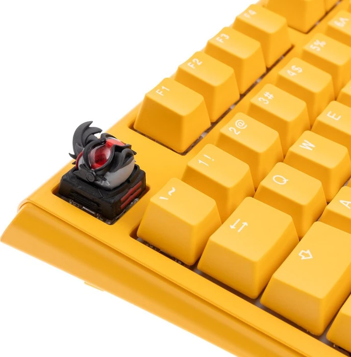 Ducky x Hot Keys Project Ducky League Keycap Dark Edition - Rocket, Kunstharz (Resin), rot/grau/schwarz, 1 Taste