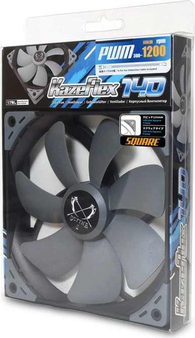 Scythe Kaze Flex140 Square 1200rpm, 140mm