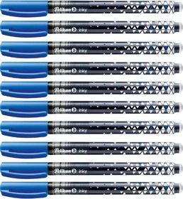 Pelikan inky Tintenroller (Mine) blau, Rechtshänder, 10er-Pack, Faltschachtel