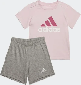 adidas Essentials Organic Cotton T-Shirt and Shorts Set clear pink/preloved fuchsia (Junior)