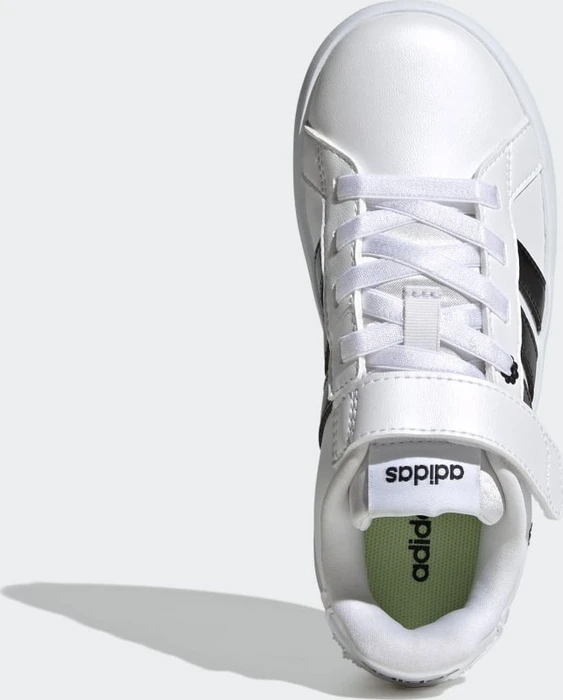 adidas Grand Court 3.0 cloud white/core black/hi-res yellow (Junior) (KH8835) – Bild 2 von 4