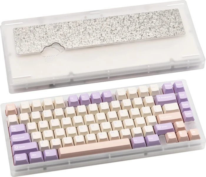 Wobkey Rainy 75 Pro Acrylic Limited Edition, transparent, LEDs RGB, Kailh Cocoa, USB/Bluetooth, US