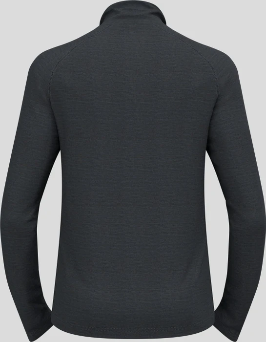 Odlo Performance Wool 150 Baselayer Halfzip Funktionsshirt langarm provincial blue/dark grey melange (Herren)