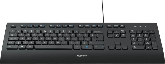 Logitech Corded Keyboard K280e, schwarz, USB, FR