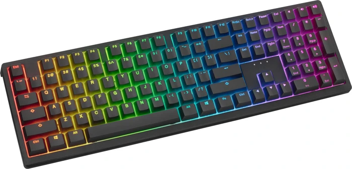 Ducky Zero 6108 Wireless, Classic Black, LEDs RGB, MX2A RGB BROWN, USB/Bluetooth, US