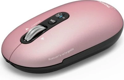 Port Designs Pure Color Bluetooth Rechargeable Mouse, Copper Rose rosa, Bluetooth