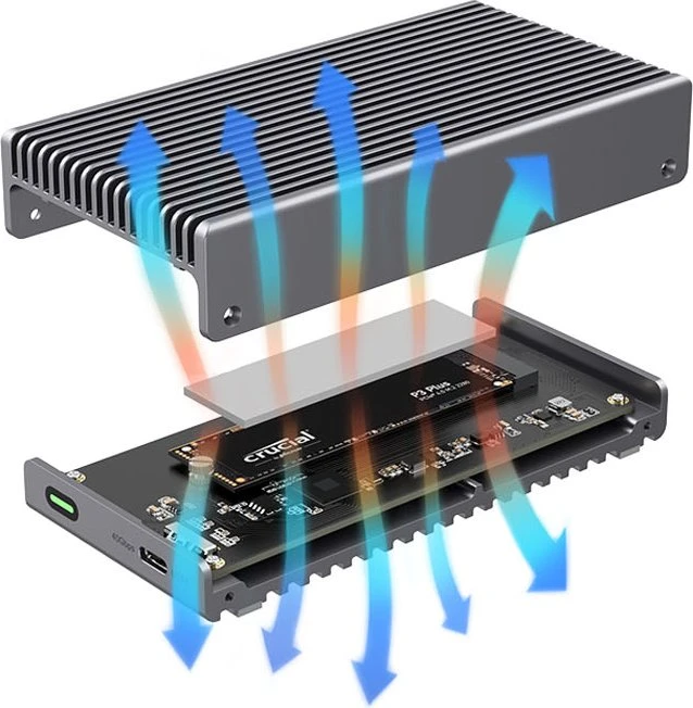 LMP DataFlash, NVMe SSD Enclosure, USB4