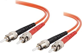 C2G LWL Duplex Kabel, OM1, 2x ST Stecker/2x ST Stecker, 1m, orange