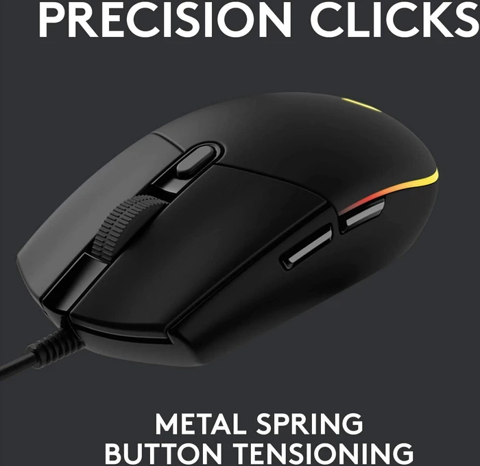 Logitech G203/G102 Lightsync schwarz, USB
