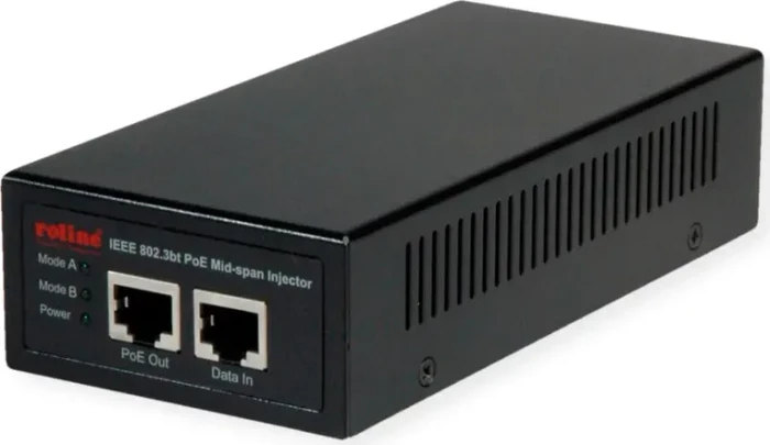 Roline Desktop Gigabit PoE-Injektor, 2x RJ-45, 90W PoE++