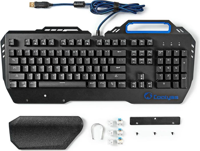 Nedis Coatyss Mechanische Gaming Tastatur, LEDs RGB, Gaote Outemu BLUE, USB, US