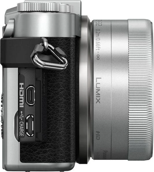 Panasonic Lumix DC-GX800 silber mit Objektiv Lumix G Vario 12-32mm 3.5-5.6 ASPH OIS