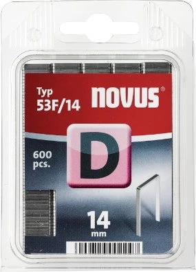 Novus Typ 53 F/D Tacker-Klammern, 14x11.3mm, 600 Stück